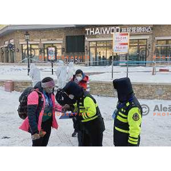 Arrival to Beijing 2022 Winter Olympic Games, China on February 1, 2022