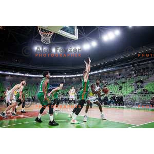 in action during 7days EuroCup basketball match between Cedevita Olimpija and Frutti Extra Bursaspor in Arena Stozice, Ljubljana, Slovenia on February 2, 2022. Photo: Jure Banfi/www.alesfevzer.com