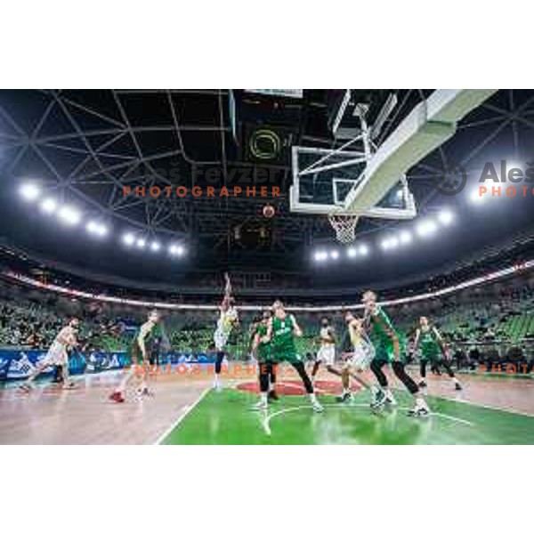 in action during 7days EuroCup basketball match between Cedevita Olimpija and Frutti Extra Bursaspor in Arena Stozice, Ljubljana, Slovenia on February 2, 2022. Photo: Jure Banfi/www.alesfevzer.com