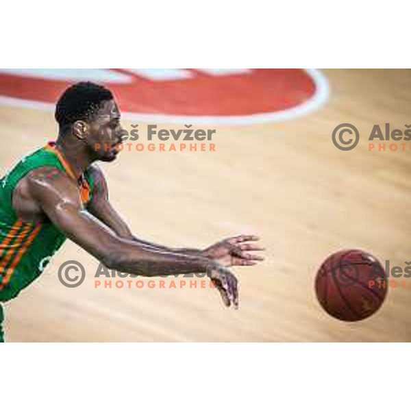 Melvin Ejim in action during 7days EuroCup basketball match between Cedevita Olimpija and Frutti Extra Bursaspor in Arena Stozice, Ljubljana, Slovenia on February 2, 2022. Photo: Jure Banfi/www.alesfevzer.com