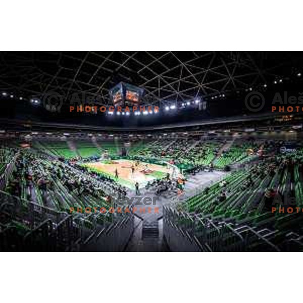 Arena Stozice during 7days EuroCup basketball match between Cedevita Olimpija and Frutti Extra Bursaspor in Arena Stozice, Ljubljana, Slovenia on February 2, 2022. Photo: Jure Banfi/www.alesfevzer.com