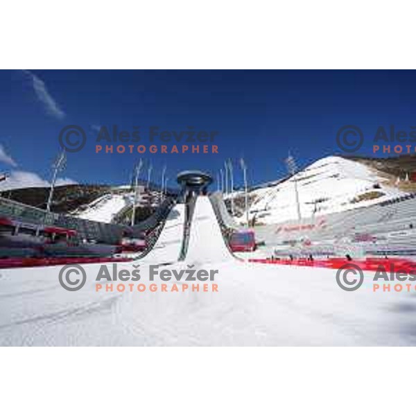 Women’s Ski jumping practice session in Zhangjiakou venue of Beijing 2022 Winter Olympic Games, China on February 4, 2022