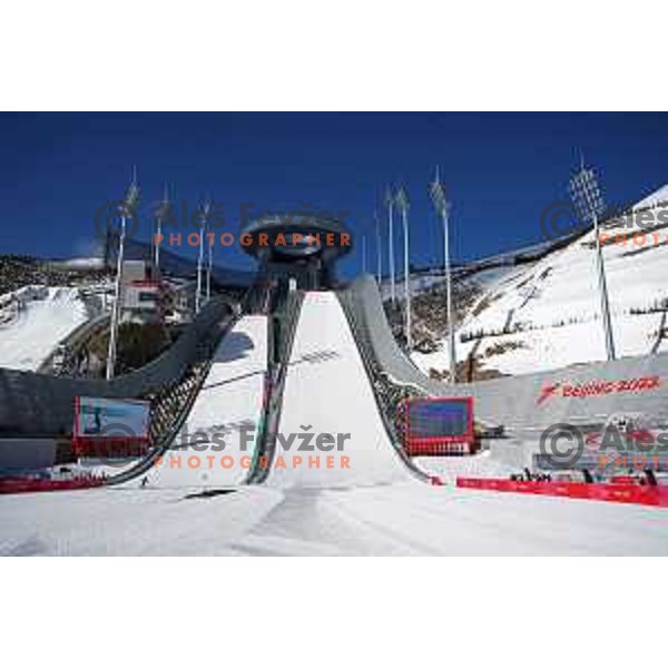 Women’s Ski jumping practice session in Zhangjiakou venue of Beijing 2022 Winter Olympic Games, China on February 4, 2022