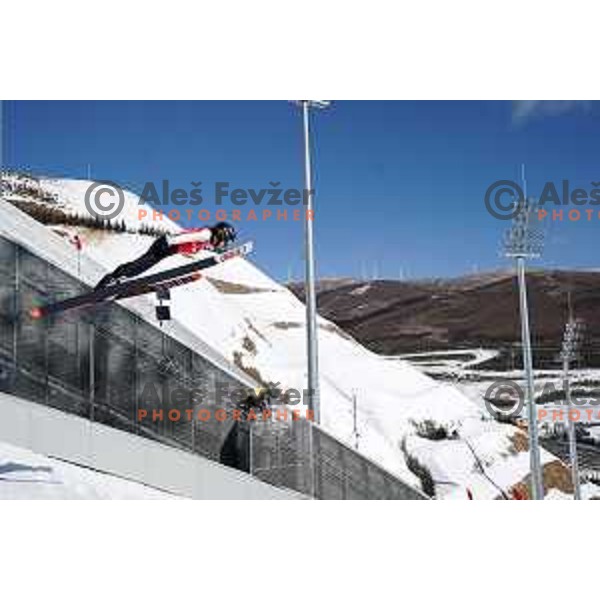 Women’s Ski jumping practice session in Zhangjiakou venue of Beijing 2022 Winter Olympic Games, China on February 4, 2022