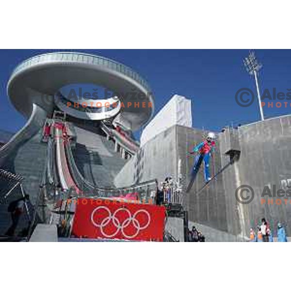 Women’s Ski jumping practice session in Zhangjiakou venue of Beijing 2022 Winter Olympic Games, China on February 4, 2022