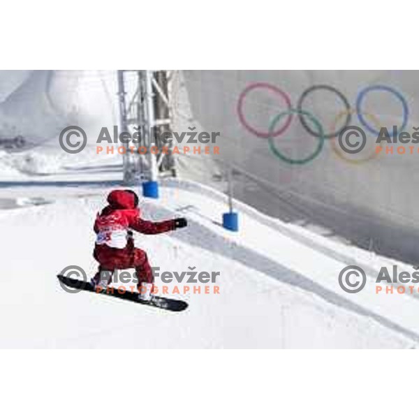 Laurie Blouin (CAN) competes in Qualifications in Women’s Slope Style at Beijing 2022 Winter Olympic Games, China on February 5, 2022