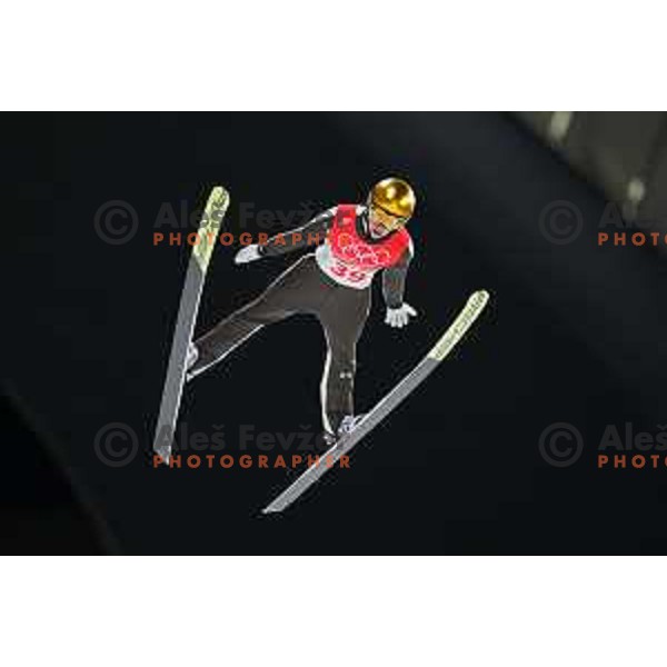 Ursa Bogataj of Slovenia Women’s Ski jumping Olympic team during practice jump in Zhangjiakou venue of Beijing 2022 Winter Olympic Games, China on February 5, 2022