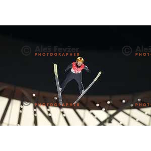 Katharina Althaus (GER) during Women’s Ski jumping practice jump in Zhangjiakou venue of Beijing 2022 Winter Olympic Games, China on February 5, 2022