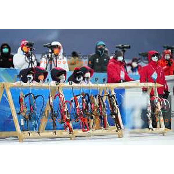 Polona Klemencic of Slovenia competes in Biathlon Mixed Relay 4x6 km in Zhangjiakou, Beijing 2022 Winter Olympic Games, China on February 5, 2022