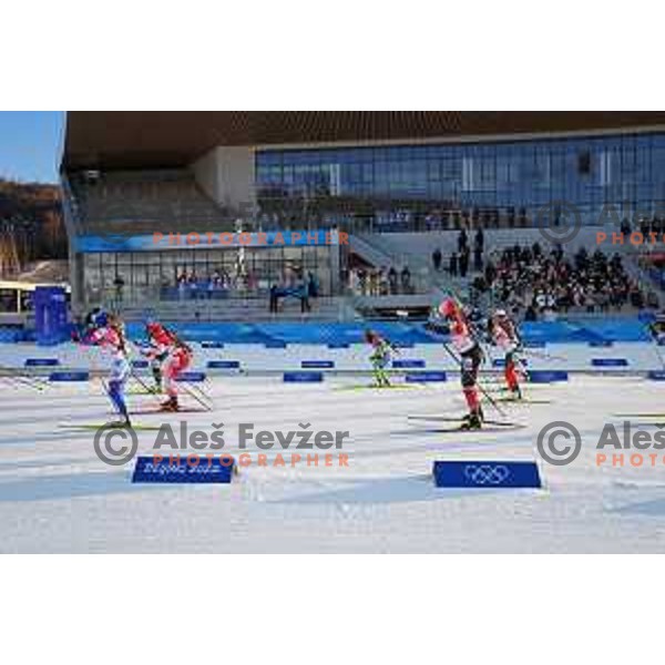 Polona Klemencic of Slovenia competes in Biathlon Mixed Relay 4x6 km in Zhangjiakou, Beijing 2022 Winter Olympic Games, China on February 5, 2022