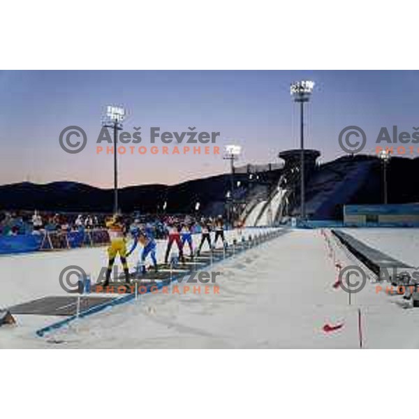 Polona Klemencic of Slovenia competes in Biathlon Mixed Relay 4x6 km in Zhangjiakou, Beijing 2022 Winter Olympic Games, China on February 5, 2022