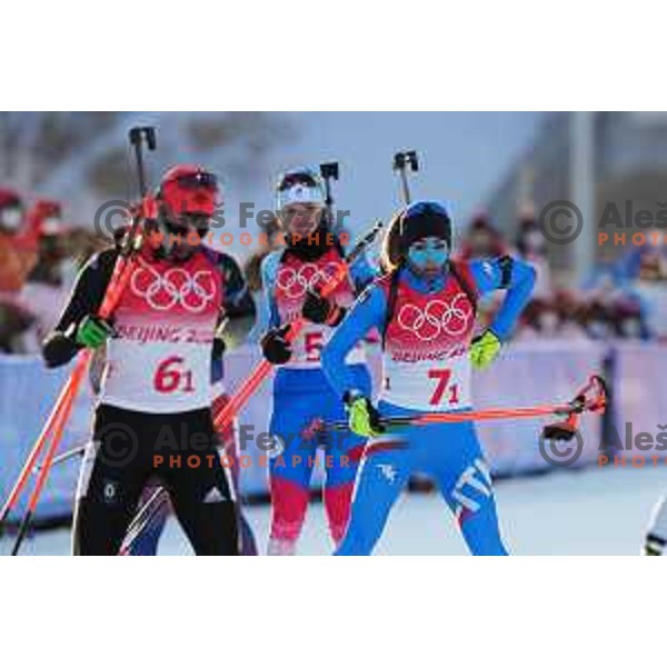Lisa Vitozzi (ITA) at Biathlon Mixed Relay 4x6 km in Zhangjiakou, Beijing 2022 Winter Olympic Games, China on February 5, 2022