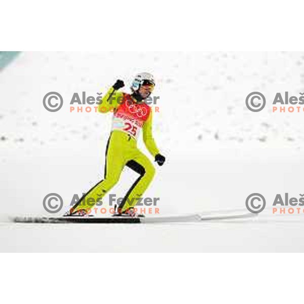Men’s Ski jumping Normal Hill competition atZhangjiakou venue of Beijing 2022 Winter Olympic Games, China on February 6, 2022