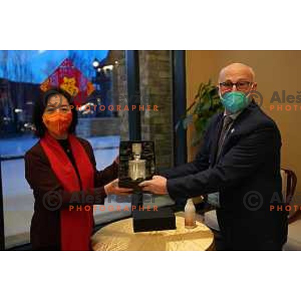 Toli arrives to Zhangjiakou venue of Beijing 2022 Winter Olympic Games, China on February 6, 2022