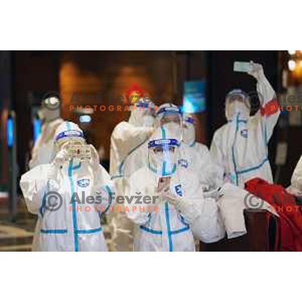 Toli arrives to Zhangjiakou venue of Beijing 2022 Winter Olympic Games, China on February 6, 2022