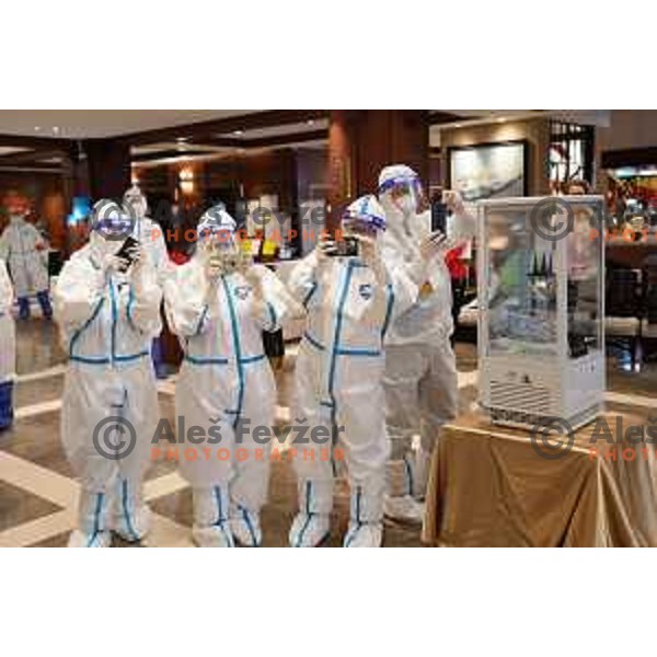 Toli arrives to Zhangjiakou venue of Beijing 2022 Winter Olympic Games, China on February 6, 2022
