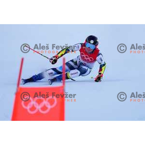 Meta Hrovat of Slovenia skiing in the first run of Women’s Giant Slalom in Yanging National Alpine Centre during Beijing 2022 Winter Olympic Games, China on February 7, 2022
