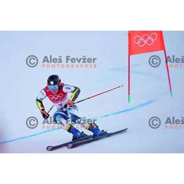 Meta Hrovat of Slovenia skiing in the first run of Women’s Giant Slalom in Yanging National Alpine Centre during Beijing 2022 Winter Olympic Games, China on February 7, 2022