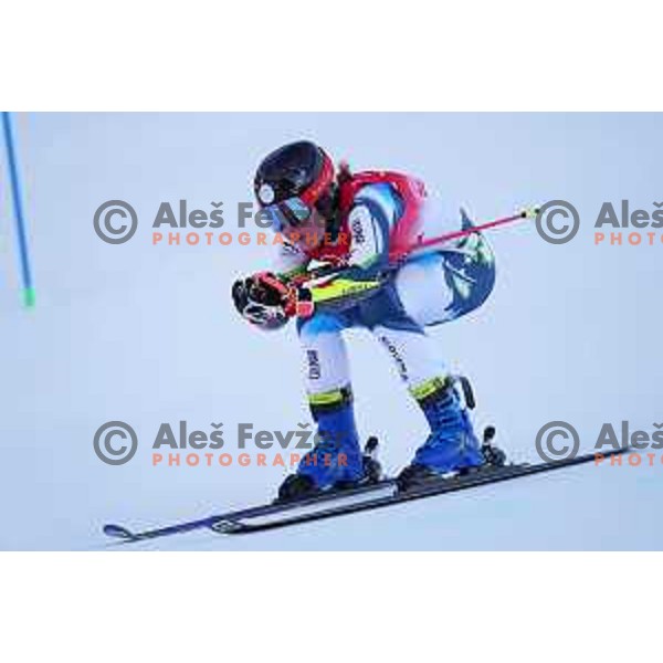 Meta Hrovat of Slovenia skiing in the first run of Women’s Giant Slalom in Yanging National Alpine Centre during Beijing 2022 Winter Olympic Games, China on February 7, 2022