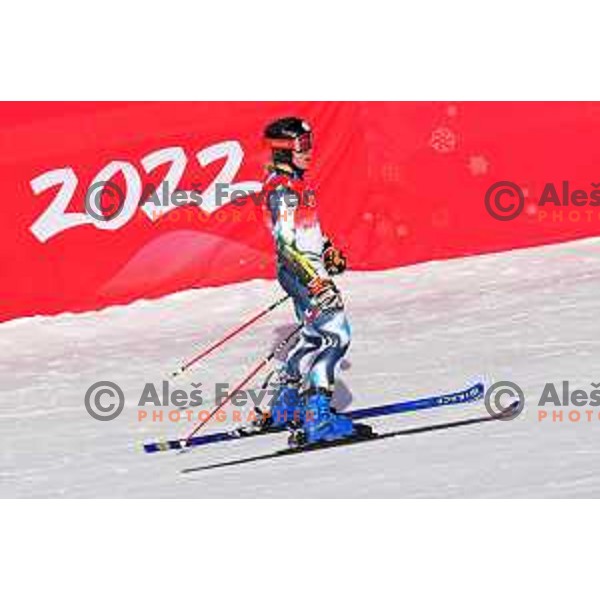 Meta Hrovat of Slovenia skiing in the first run of Women’s Giant Slalom in Yanging National Alpine Centre during Beijing 2022 Winter Olympic Games, China on February 7, 2022