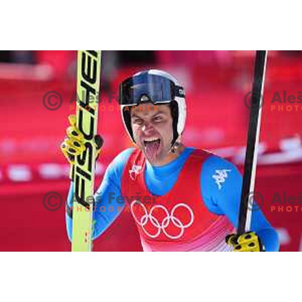 Matteo Marsaglia (ITA) in Men’s Downhill in Yanging National Alpine Centre during Beijing 2022 Winter Olympic Games, China on February 7, 2022