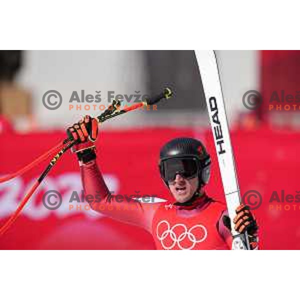 Matthias Mayer (AUT) , third placed at Men’s Downhill in Yanging National Alpine Centre during Beijing 2022 Winter Olympic Games, China on February 7, 2022