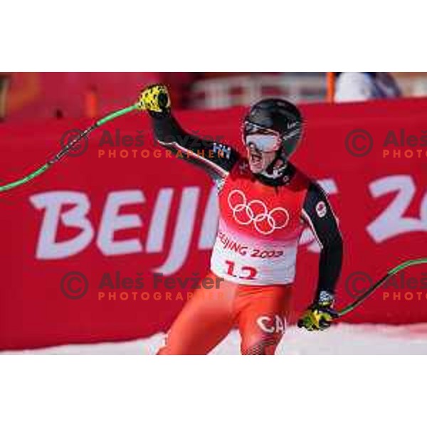 James Crawford (CAN) competes in Men’s Downhill in Yanging National Alpine Centre during Beijing 2022 Winter Olympic Games, China on February 7, 2022 