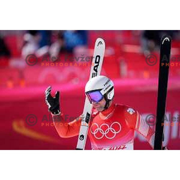 Beat Feuz (SUI), winner of Men’s Downhill in Yanging National Alpine Centre during Beijing 2022 Winter Olympic Games, China on February 7, 2022