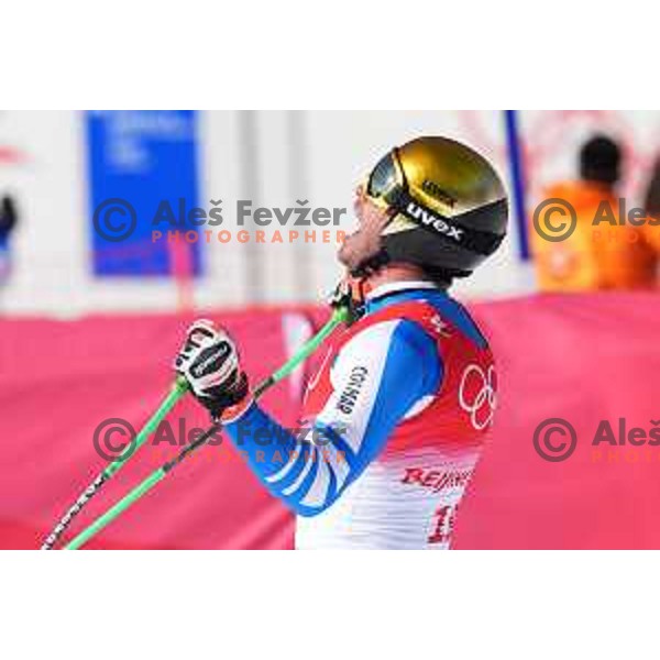 Johan Clarey (FRA), runner-up at Men’s Downhill in Yanging National Alpine Centre during Beijing 2022 Winter Olympic Games, China on February 7, 2022