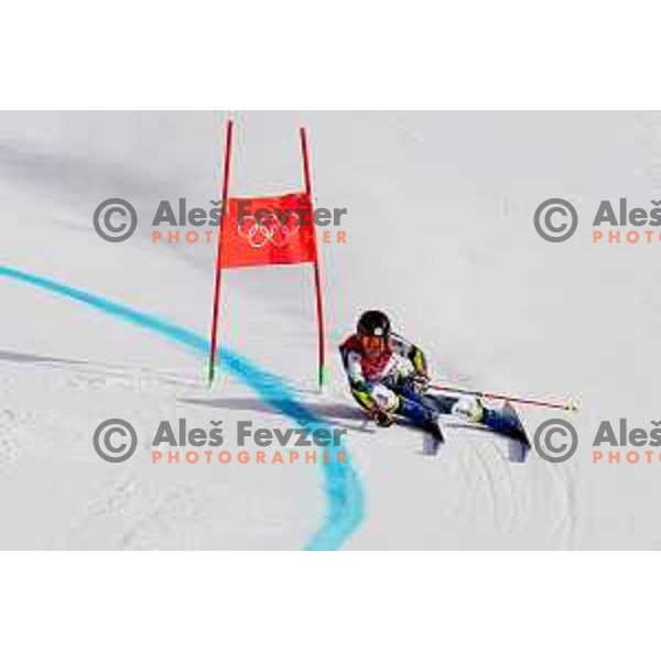 Meta Hrovat of Slovenia skiing in the second run of Women’s Giant Slalom in Yanging National Alpine Centre during Beijing 2022 Winter Olympic Games, China on February 7, 2022