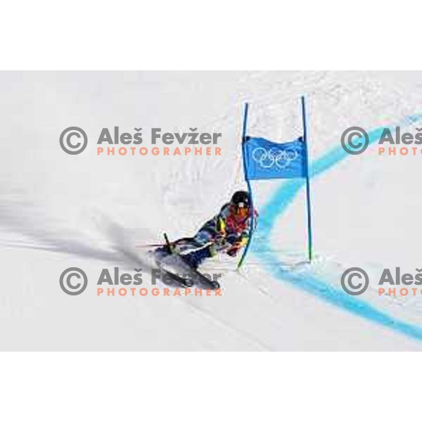 Meta Hrovat of Slovenia skiing in the second run of Women’s Giant Slalom in Yanging National Alpine Centre during Beijing 2022 Winter Olympic Games, China on February 7, 2022