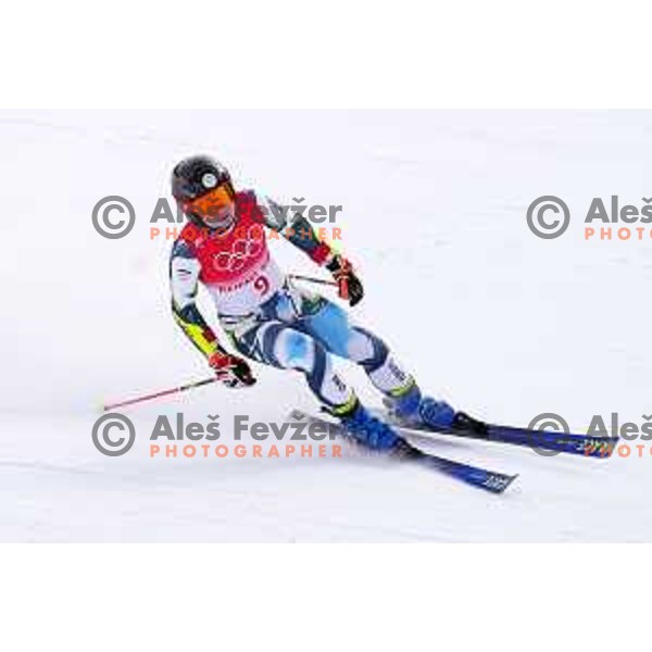 Meta Hrovat of Slovenia skiing in the second run of Women’s Giant Slalom in Yanging National Alpine Centre during Beijing 2022 Winter Olympic Games, China on February 7, 2022