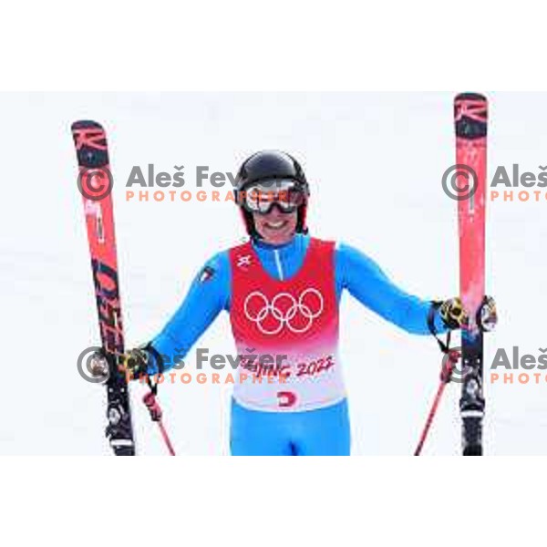 Federica Brignone (ITA) runner-up in Women’s Giant Slalom in Yanging National Alpine Centre during Beijing 2022 Winter Olympic Games, China on February 7, 2022
