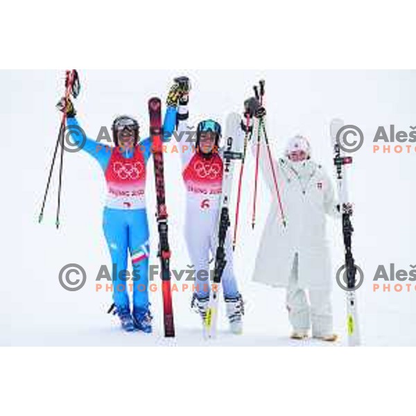 Sara Hector (SWE), winner of Women’s Giant Slalom in Yanging National Alpine Centre during Beijing 2022 Winter Olympic Games, China on February 7, 2022
