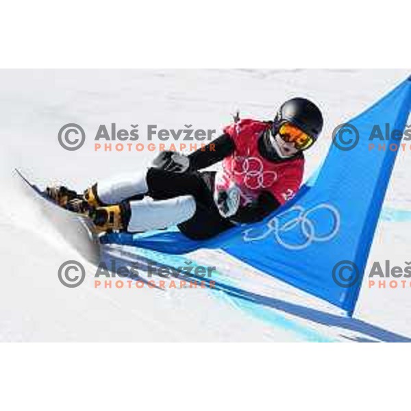 Gloria Kotnik (SLO) competes in Women\'s Snowboard Parallel Giant Slalom in Zhangjiakou Genting Snow Park, Beijing 2022 Winter Olympic Games, China on February 8, 2022