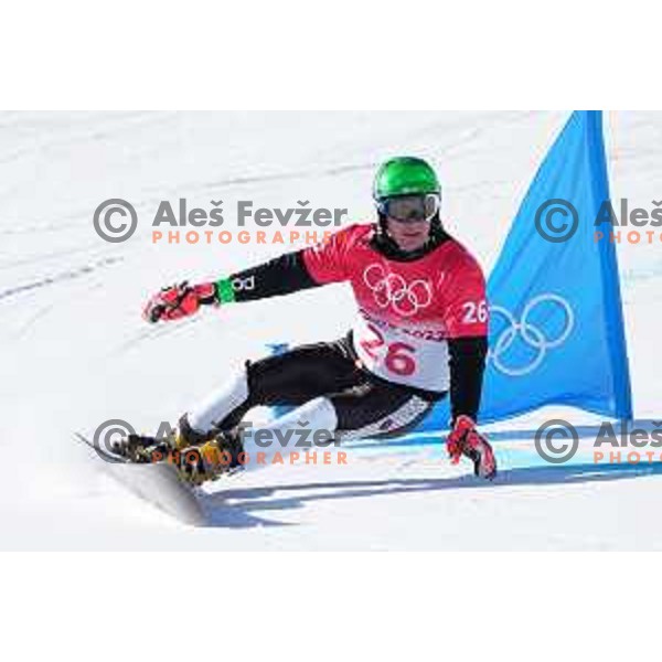 Rok Marguc (SLO) competes in Men\'s Snowboard Parallel Giant Slalom in Zhangjiakou Genting Snow Park, Beijing 2022 Winter Olympic Games, China on February 8, 2022