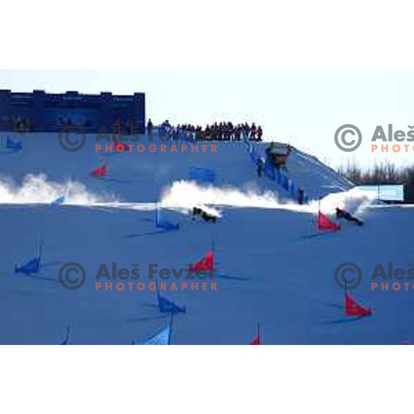 Snowboard Parallel Giant Slalom in Zhangjiakou Genting Snow Park, Beijing 2022 Winter Olympic Games, China on February 8, 2022