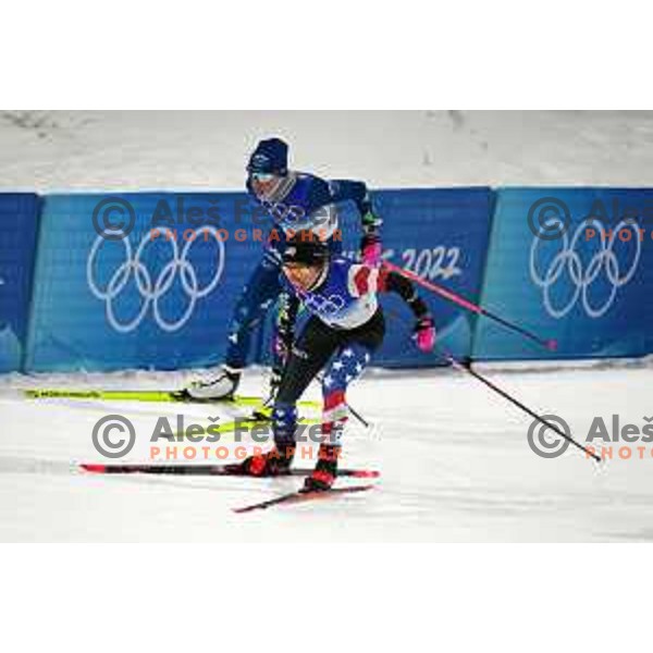 Anamarija Lampic competes in Women\'s Cross-Country Sprint Free at Beijing 2022 Winter Olympic Games, China on February 8, 2022