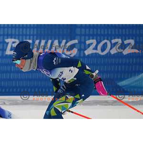 Anamarija Lampic competes in Women\'s Cross-Country Sprint Free at Beijing 2022 Winter Olympic Games, China on February 8, 2022