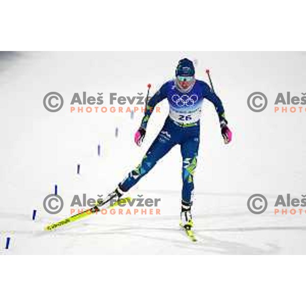 Anamarija Lampic competes in Women\'s Cross-Country Sprint Free at Beijing 2022 Winter Olympic Games, China on February 8, 2022