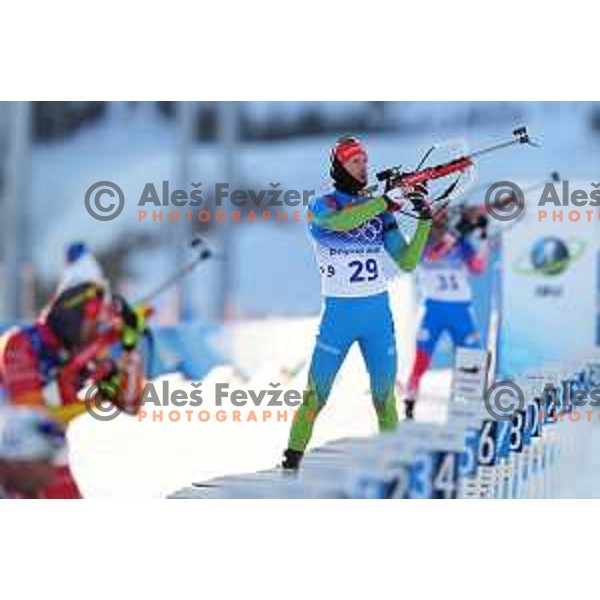 Jakov Fak (SLO) competes in Biathlon Men’s 20 km at Beijing 2022 Winter Olympic Games, China on February 8, 2022