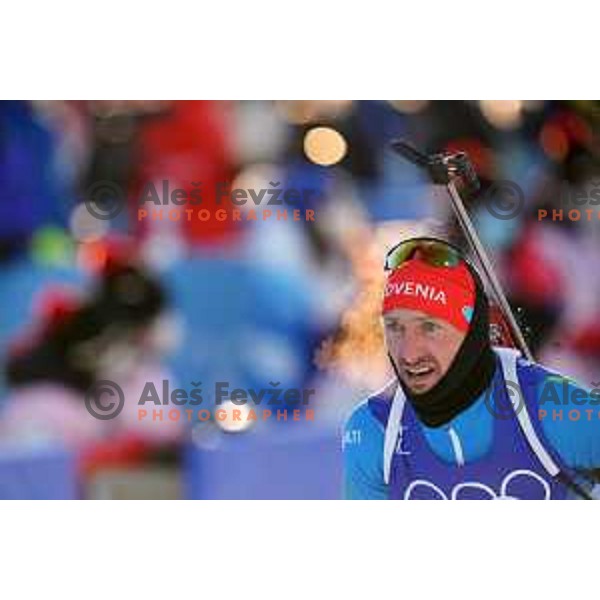 Jakov Fak (SLO) competes in Biathlon Men’s 20 km at Beijing 2022 Winter Olympic Games, China on February 8, 2022