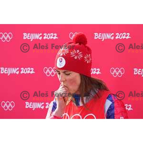 Petra Vlhova (SVK), Olympic gold medalist in Women\'s Slalom in Yanging National Alpine Centre, Beijing 2022 Winter Olympic Games, China on February 9, 2022