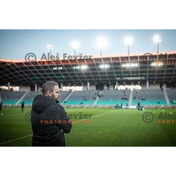 Damir Contala, head coach of Mura during Prva liga Telemach football match between Olimpija and Mura in Stozice, Ljubljana, Slovenia on February 9, 2022. Photo: Jure Banfi/www.alesfevzer.com