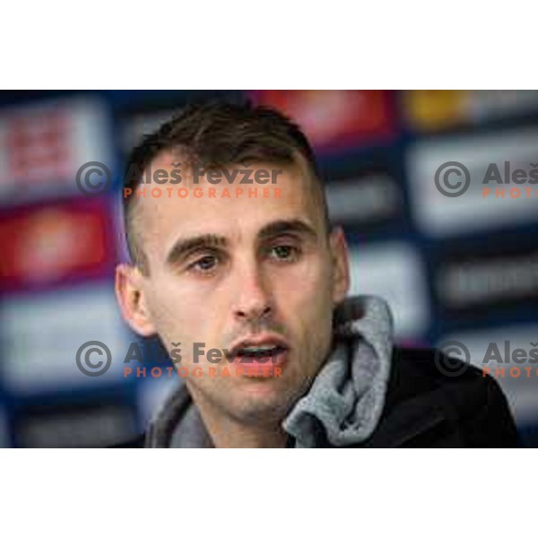 at the press conference after Prva liga Telemach football match between Olimpija and Mura in Stozice, Ljubljana, Slovenia on February 9, 2022. Photo: Jure Banfi/www.alesfevzer.com