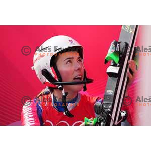 Petra Vlhova (SVK), Olympic gold medalist in Women\'s Slalom in Yanging National Alpine Centre, Beijing 2022 Winter Olympic Games, China on February 9, 2022