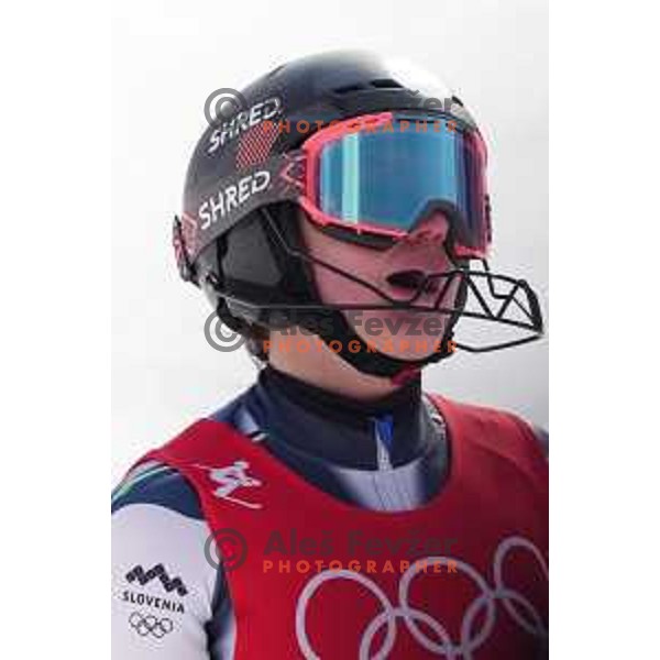 Andreja Slokar (SLO), fifth placed at Women\'s Slalom in Yanging National Alpine Centre, Beijing 2022 Winter Olympic Games, China on February 9, 2022