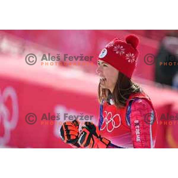 Petra Vlhova (SVK), Olympic gold medalist in Women\'s Slalom in Yanging National Alpine Centre, Beijing 2022 Winter Olympic Games, China on February 9, 2022