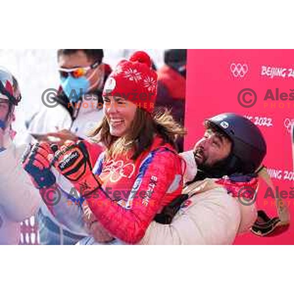Petra Vlhova (SVK), Olympic gold medalist in Women\'s Slalom in Yanging National Alpine Centre, Beijing 2022 Winter Olympic Games, China on February 9, 2022