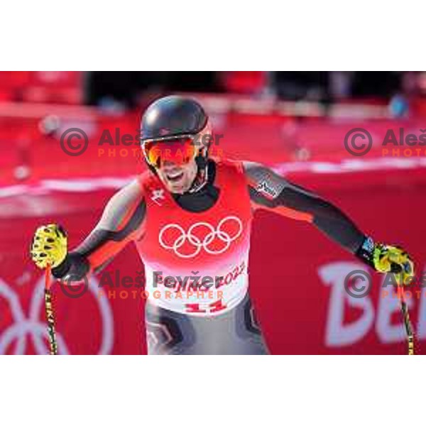 Aleksander Aamodt Kilde (NOR) competes in Men’s Downhill in Yanging National Alpine Centre during Beijing 2022 Winter Olympic Games, China on February 7, 2022 
